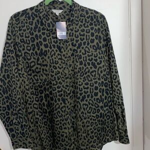 Lucky Brand Long Sleeve Button Down Shirt. NWT